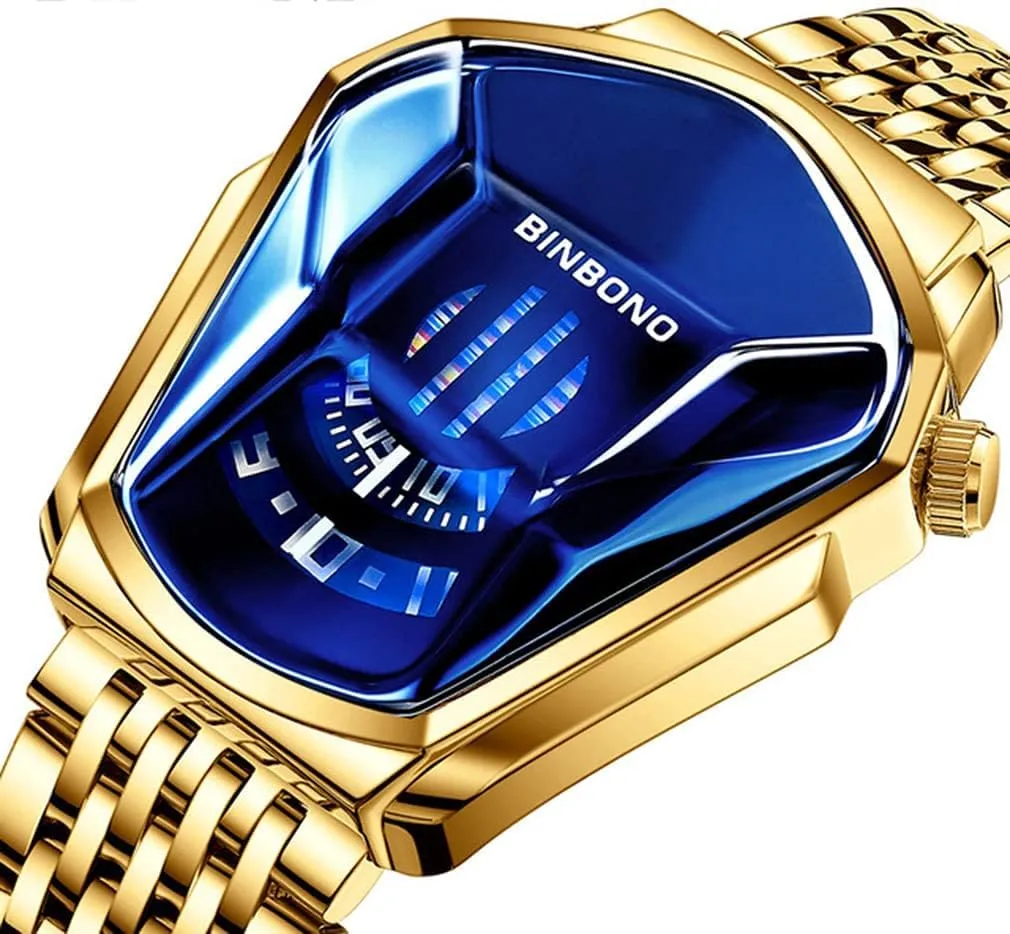 Backlight Bracelet Plated Watches FANMIS Creative Fashion Blue LED Binary Digital Watches Men's Stainless graphite advertisement Steel Silver Waterproof LED 
