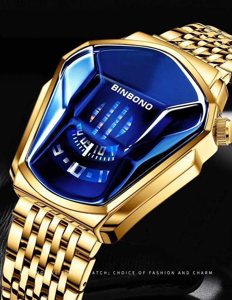 Backlight Bracelet Plated Watches FANMIS Creative Fashion Blue LED Binary Digital Watches Men's Stainless graphite advertisement Steel Silver Waterproof LED 