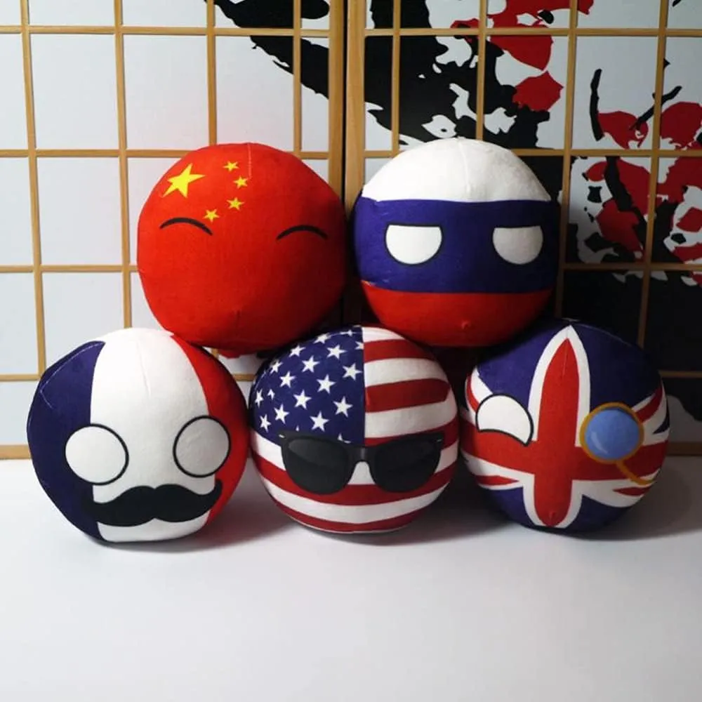 Ball Anime Cosplay Mini Pillow Cushion Key Ring Home Decor (7.9 inches$ 07) Countryball Plushies Polandball 7.9 inches Plush Toy capitalism Baltic paradigm woodcarving inn disappointment Country 