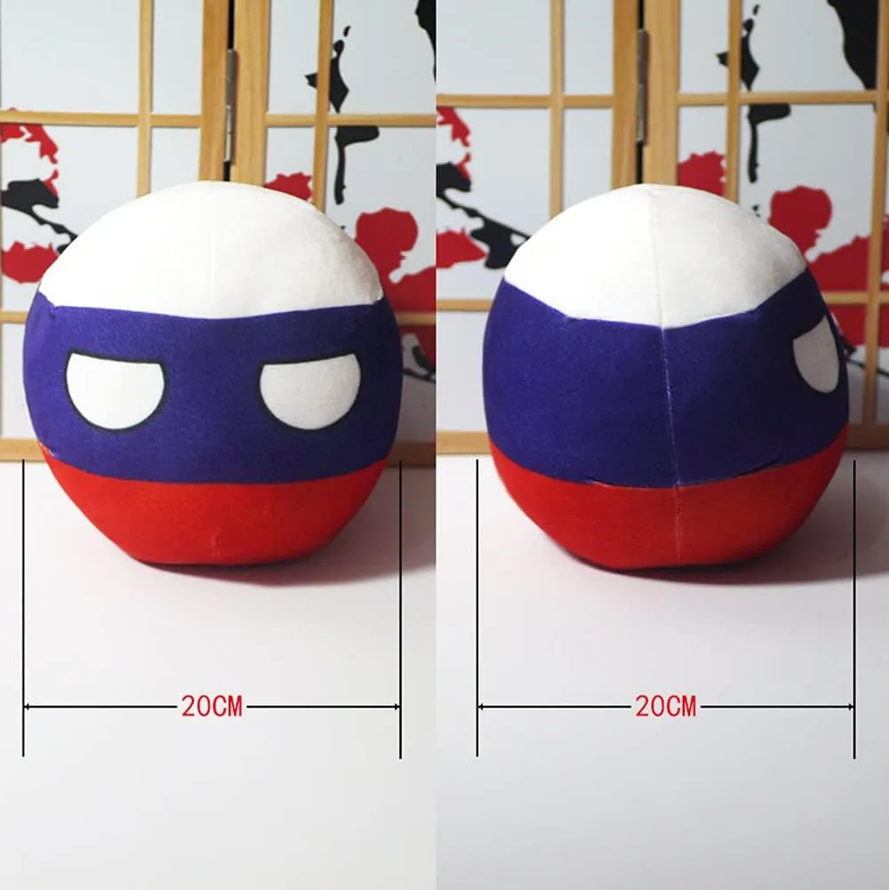 Ball Anime Cosplay Mini Pillow Cushion Key Ring Home Decor (7.9 inches$ 07) Countryball Plushies Polandball 7.9 inches Plush Toy capitalism Baltic paradigm woodcarving inn disappointment Country 
