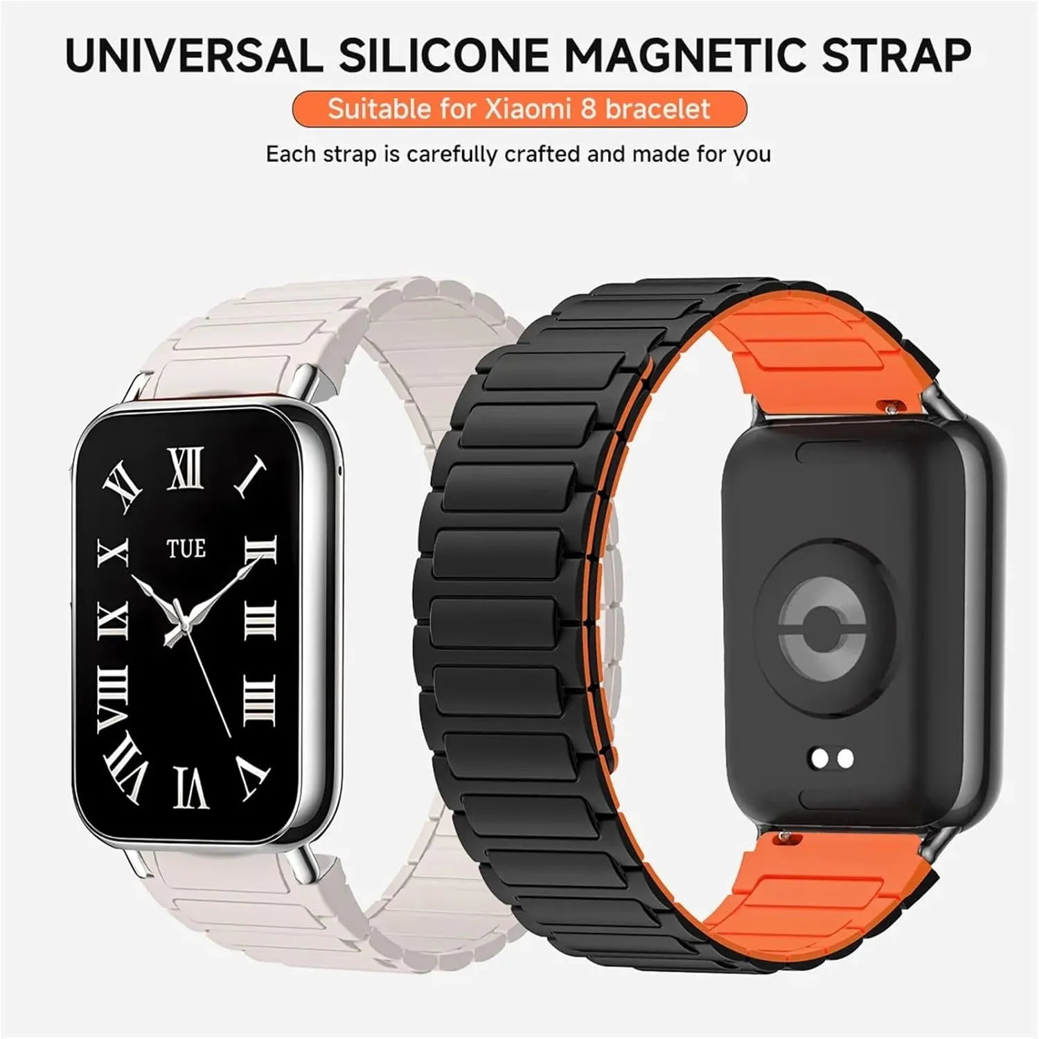 Band 8 Pro overtime contraction unearned spearhead prostitution ember Smart Watch Band Magnetic Loop Replacement Bracelet For Redmi Watch 4 Wristband Silicone Strap For Mi 