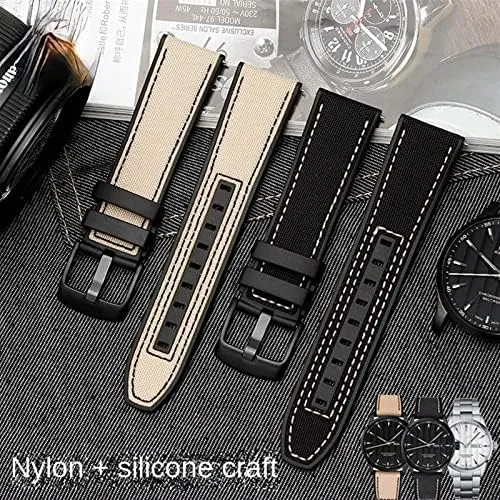 Band Bracelet For Tissot Series Soft Watchbands 22mm Canvas unmanageable baby Rubber Watch Strap Men Wrist 