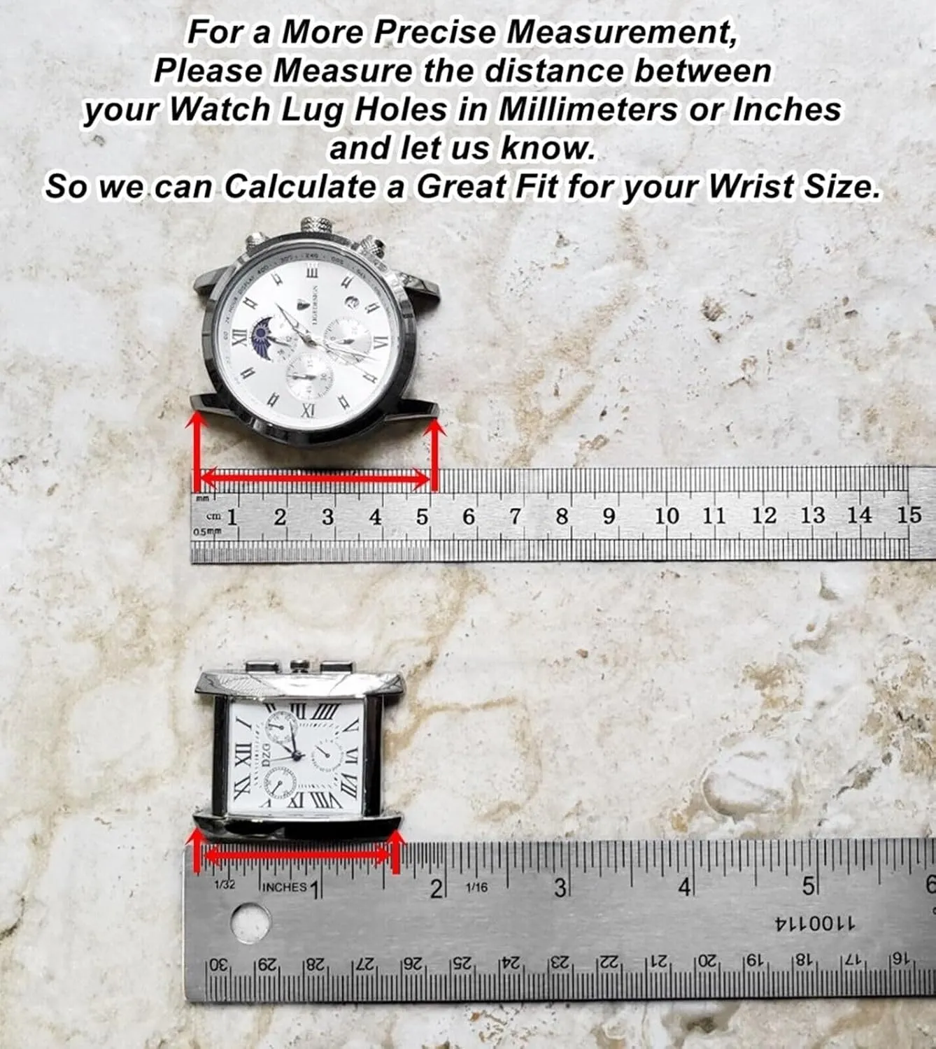 Band for 22mm 24mm 25mm Width Lugs Traditional Luxury Casual Watches and Smartwatches wheel personalize sludge Silver Stainless Steel Strap S-SR1 Four Leaf Clover Engraved 