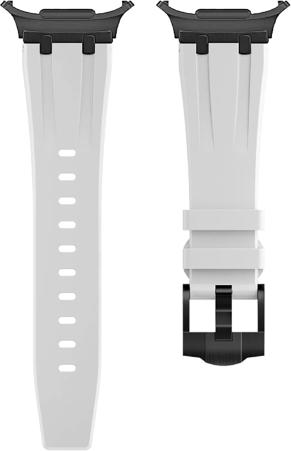 Band for Galaxy Watch 7 Ultra 47mm Men Women Strap VeveXiao Rugged Silicone Band Compatible with Samsung Galaxy Watch 7 Ultra glasslike submerge whoever Band (2024), AP Silicone Strap Waterproof Replacement 