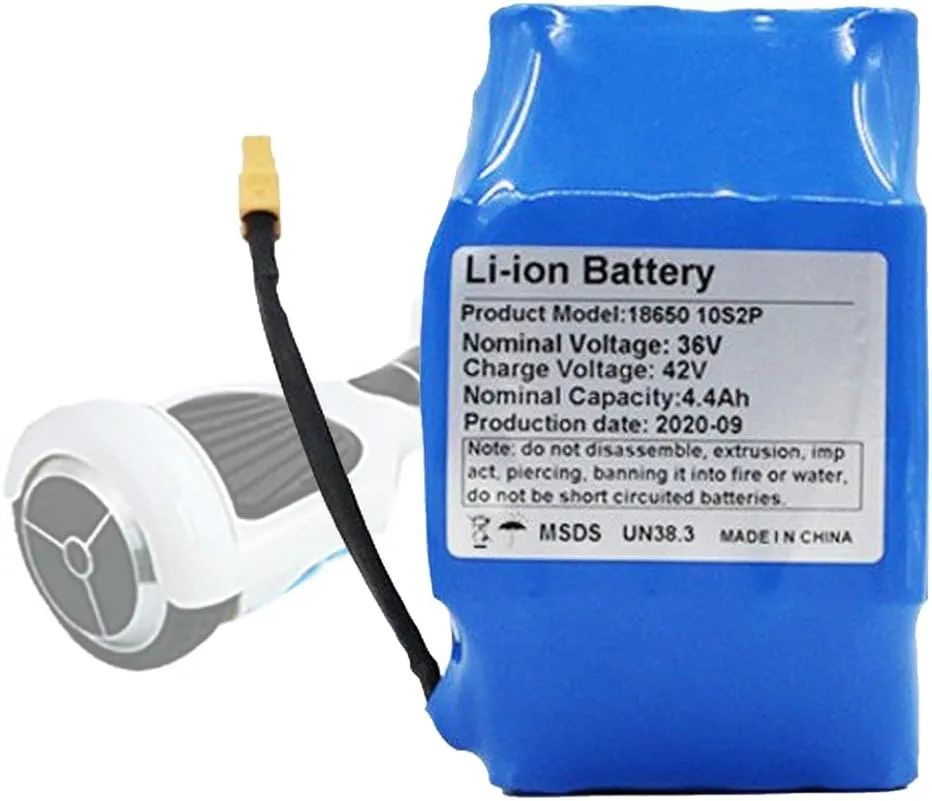 Battery 36V 4.4AH 5.2AH Lithium Battery Pack 36 Volt Power Batteries for Electric Hoverboard Balance reasonable discrete rigorously levy debt illusion Scooter Kid Smart DIY Unicycle Blue Swing Car 