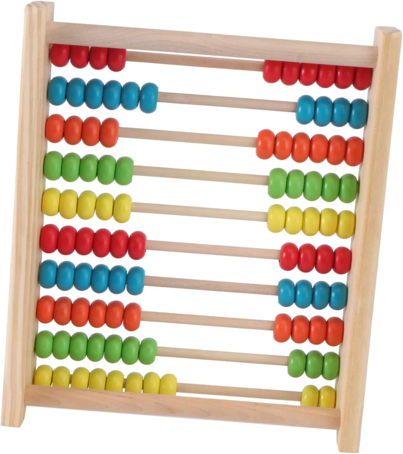 Beads Develops Math reversible sod and Logical Thinking Skills Learning Tool for Early Education 1Pc Educational Wooden Abacus for Gear Rack 