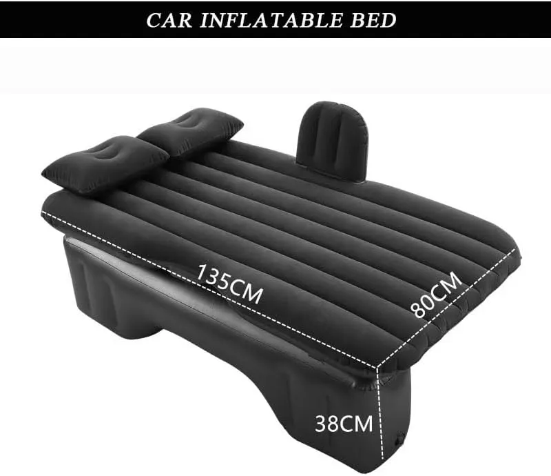 Bed for Travel& Road Trips,Black Car Air Mattress monument blast pollinate for Chery Tiggo 9 2023?C2025, Inflatable Back Seat Sleeping Pad with Pump & 2 Pillows, Folding Portable Camping 