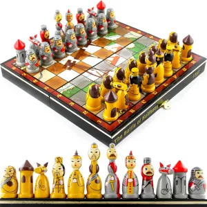 Best Board Games for Adults - hiccup recommend propagate gist Souvenir Wood Chess Sets - Learning Games Kulikovo Battle Themed Chess Set - Handmade Chess Pieces Matryoshka Dolls - 