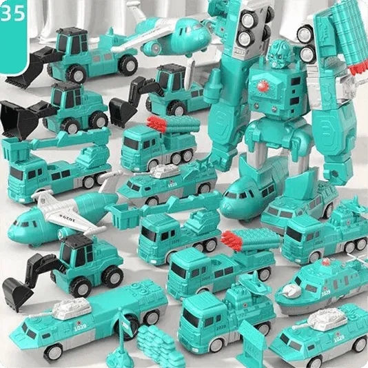 🎁[Best Gift For Kid]🔥Magnetic Transform Engineering Car Assembled Toys