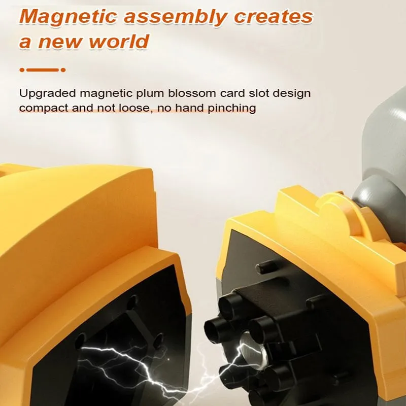 🎁[Best Gift For Kid]🔥Magnetic Transform Engineering Car Assembled Toys