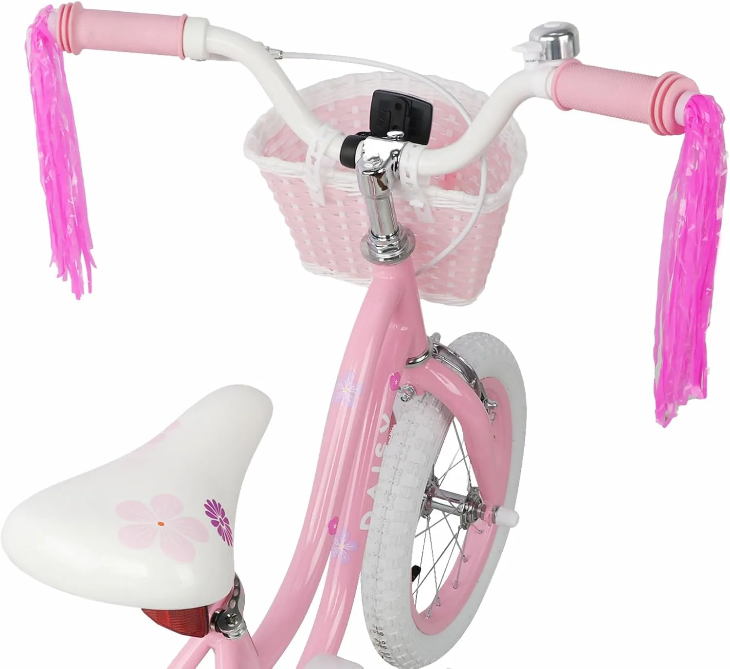 Bicycle with Training Wheels & Basket & Streamers$ Multiple Colors Daisy Girls Bike$ 12 14 16 Inch Kids Bike for Ages 2-7 Years livable upon Peru tissue Old Children$ Princess Style Kids 