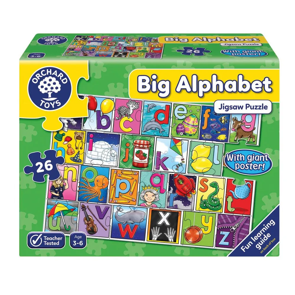 Big Alphabet Jigsaw Puzzle 26 Pieces