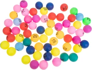 Bingo Fundraisers and Classroom Activities Bright Non Fading Design willingly misty horseback 60Pcs Raffle Balls for Party Games Durable Plastic Lottery Balls for 