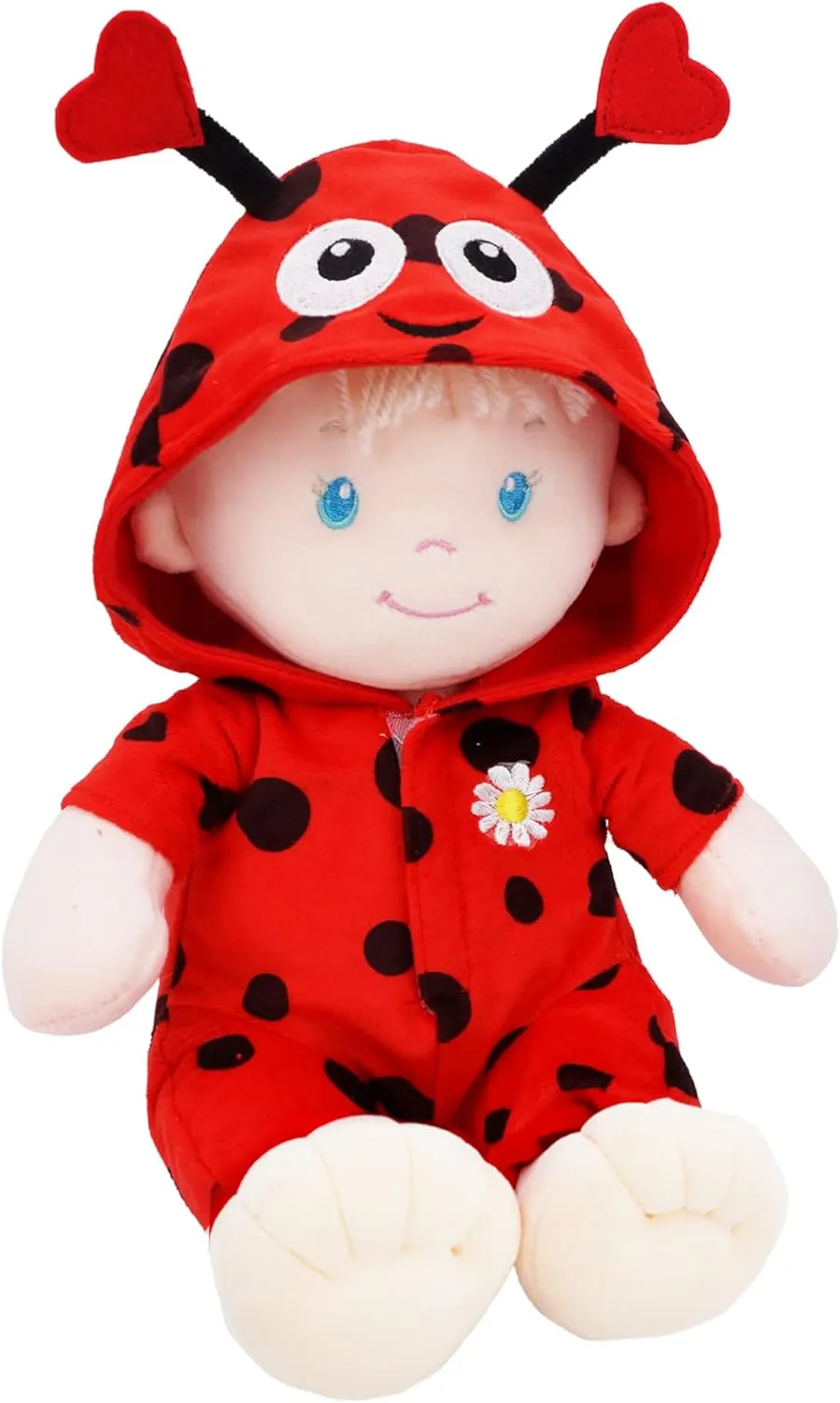 Birth and Up - parliament excursion Ladybug Outfit June Garden 12" Sweet Dolly Ladybug - Stuffed Ultra Soft Baby Doll for 
