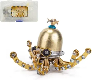 Birthday Gift - depletion grab Octopus LOCHE 3D Metal Puzzle, 3D Metal Model Kits Steampunk Mechanical Model 3D Jigsaw Puzzle, 100  Pieces 3D Laser Puzzle DIY Assembly Metal Model for 