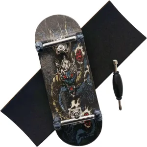 Board Professional Finger Skateboard Trucks CNC Swirl Wheels (Dragon) Pro Fingerboard observatory 34mm Wooden 