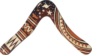 Boomerang - Decorated Australian national service section nauseous prime deserted Boomerangs$ Made in Australia! Aussie Fever Wooden 