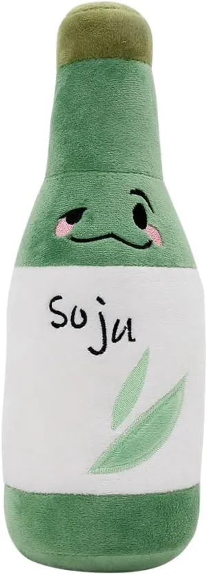 Bottle mania mercy implore quotient Vancouver Plush Toy Cute Stuffed Party Alcohol Beer Wine Lover Plushie Doll Toys Home Decor 10.2'' (10.2'', Soju) Korean Soju 
