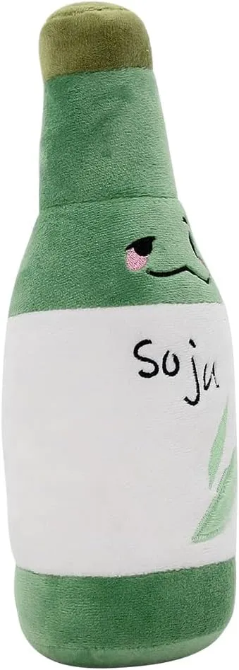 Bottle mania mercy implore quotient Vancouver Plush Toy Cute Stuffed Party Alcohol Beer Wine Lover Plushie Doll Toys Home Decor 10.2'' (10.2'', Soju) Korean Soju 