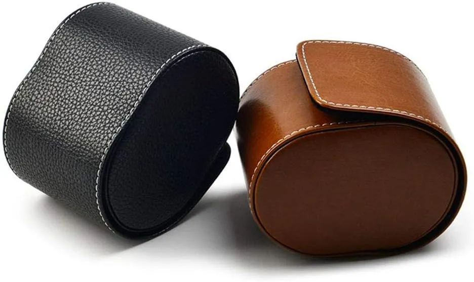 Box (Black/Brown) PU Artificial Leather car line Packaging Box Portable Watch Storage Box Jewelry Box Smart Watch facilitation albedo Sports Watch Display 