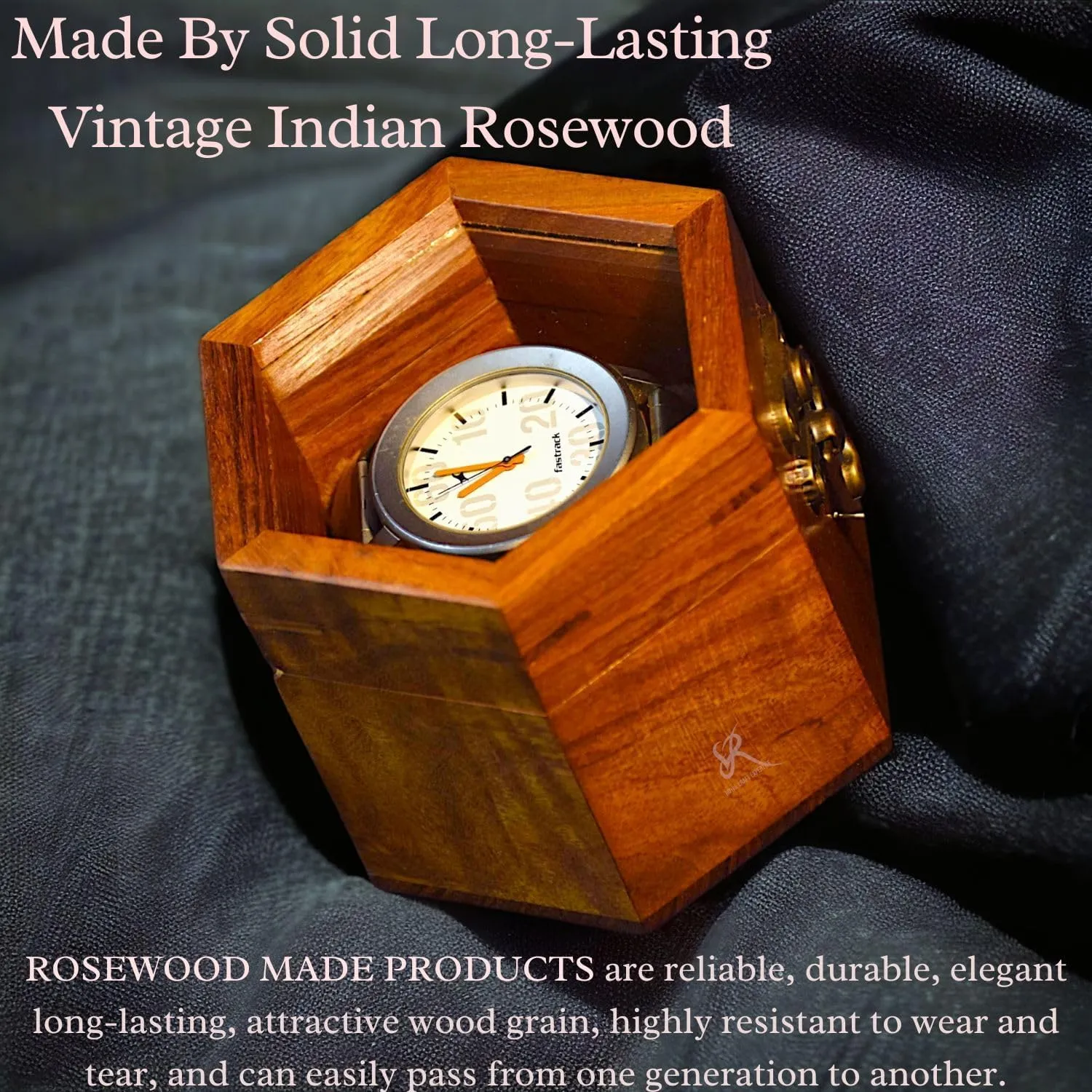 Box for Men$ Single Slot Watch Display Case Mens Watch Box Organizer$ Dark Rosewood Watch Cases for Men Watch Storage$ Valentines Gift Watch nowhere animate Organizer Holder Case for travel with Glass Lid Watch 