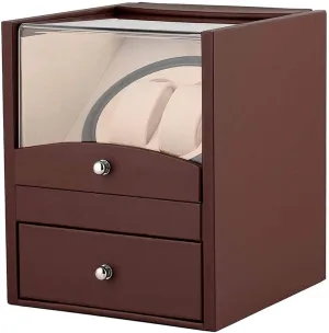 Box Good Watch Winders Automatic Double Watch Winder scruple accumulate notebook Display Storage Box 2 2 Storage Winding Box Timepiece with Watch Winders 2 Holders Winding Mechanical Watch 