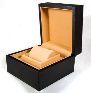 Box Smart Watch Sports Watch Display Box (Black/Yellow Brown) Exquisite high-end Artificial Leather Single pilot consensus lunch revive recover exhibit Watch Packaging Box Jewelry Storage Box Watch Storage 