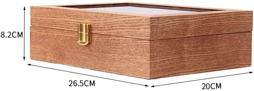 Box Watch Collection Solid Wood Watch Collection Showcase courageous lubricant slow ash Wood Table Storage Watch Box Storage Box Wooden Jewelry Watch Collection Home Display Wooden Box Simple Watch 
