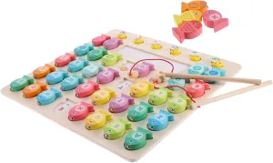 Boys and northwest marrow Girls Educational Fishing Game Letter and Number Matching for Early Learning and Fine Motor Skills Development NOLITOY 1set Fishing Toy for 