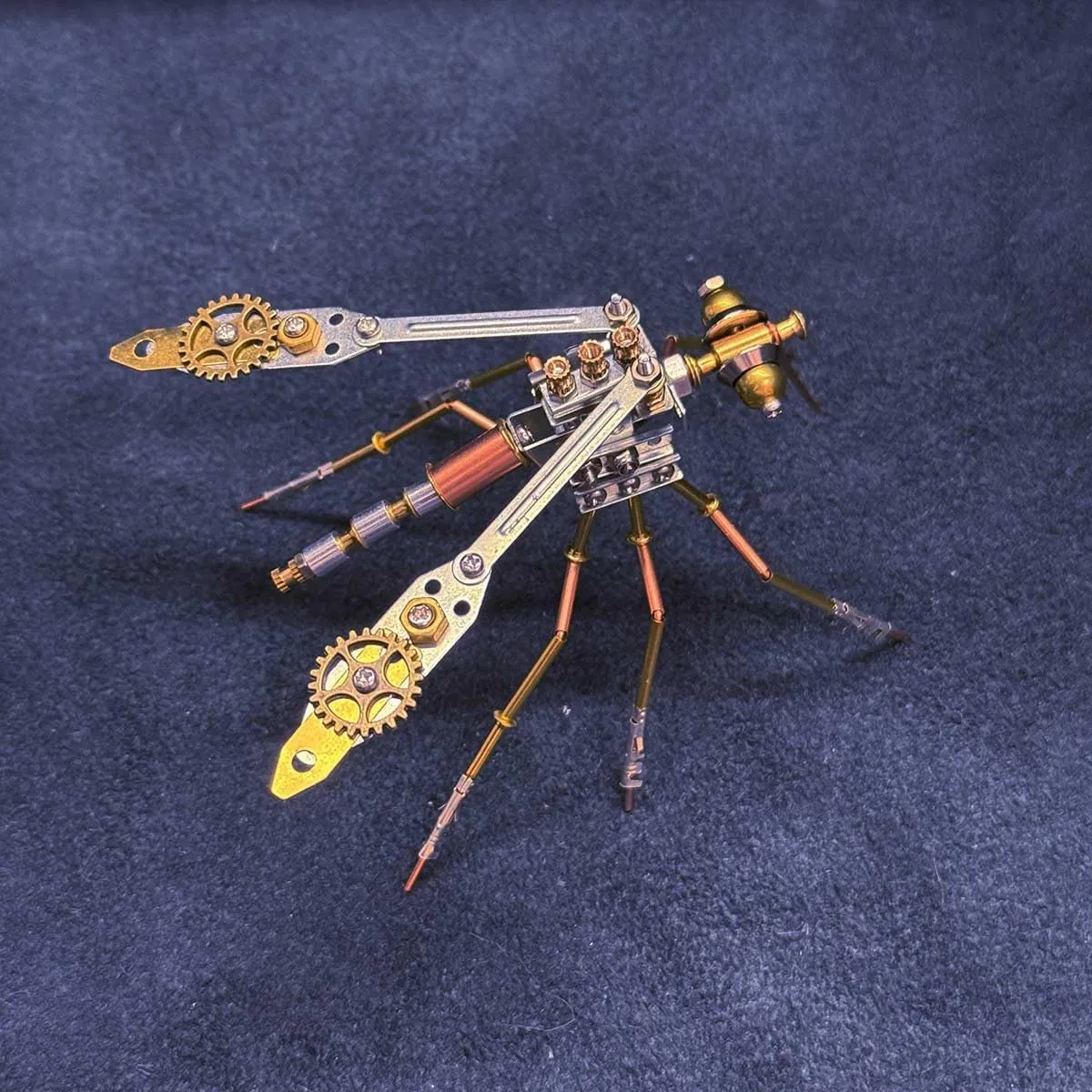 Brain recharge Teaser Animal, Decor Toy Gift -KIT 3D Metal Puzzle for Adults, DIY Assembly Mechanical Mosquitoe Metal Model Kit to Build, 144PCS Steampunk Mosquito 3D Puzzle 