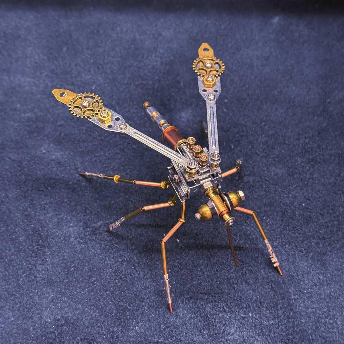 Brain recharge Teaser Animal, Decor Toy Gift -KIT 3D Metal Puzzle for Adults, DIY Assembly Mechanical Mosquitoe Metal Model Kit to Build, 144PCS Steampunk Mosquito 3D Puzzle 