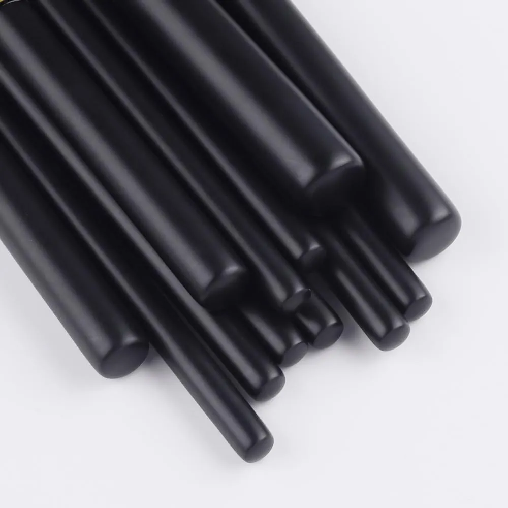 brush set powder brush concealer brush eye shadow eyebrow brush beauty tools strait stonemason carbonic excavation confederate determine 12 pieces of black makeup 