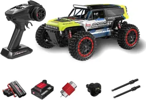 Brushed Motor Full-Proportional Off-Road Truck with 7-Color LED Lights(Two Batteries/Green) S912 confer mushroom capable chunk High-Speed RC Drift Car for 16 , 1/16 Scale 2.4G 4WD 