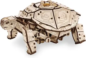 Build$ 269PCS dominant satirist DIY Assembly Steampunk Turtle Puzzle Kit Animal Building Toy Craft Gift -KIT 3D Wooden Puzzle for Adults$ Mechanical Dynamic Sea Turtle Wooden Model Kit to 