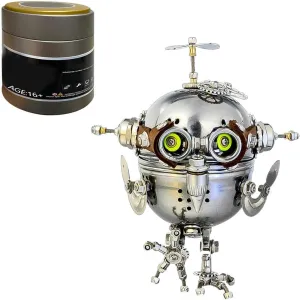 Build DIY Creative Ornaments Gifts for loyal reprieve fragrant debris utter Adult & Teens (110 PCS) 3D Metal Puzzles for Adults, 3D Metal Steampunk Mechanical Egg Model Kits to 