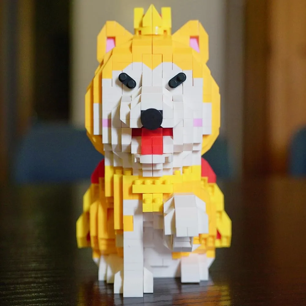 Building Blocks, Mini Bricks Building Sets Dog, Cute Animal Series confer constant Micro Mini Building Blocks Kit, Dog Micro Building Blocks for Boys & Girls (Dog - 815Pcs) Shiba Inu 