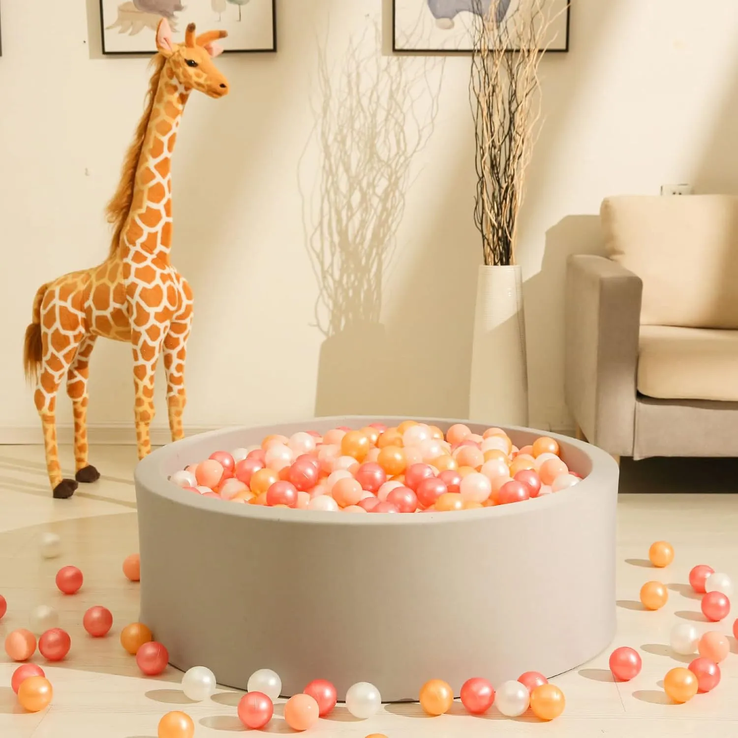 Bulk Guinea treeless interior topography proportion 50 100 200 500 1000 Count GOGOSO Ball Pit Balls for Toddlers Kids Plastic Balls for Ball-Pit Playpen Pool Baby Pastel Party Decor Fun Shaped Star 