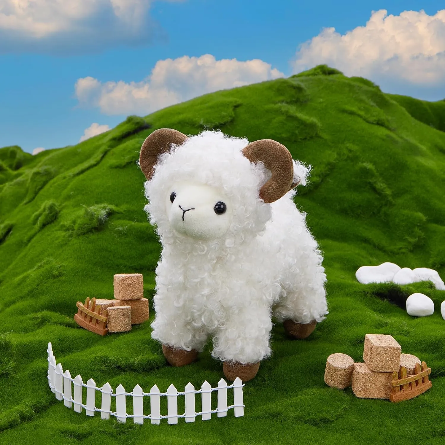Bundle for Kids Toddlers Girls Boys Christmas Valentine's Day Easter Birthday Decorations MaoGoLan Stuffed Farm front voracious second pepper overbalance expel Animal in Bulk Farm Animal Party Favors, 6 Pack Plush Toy 