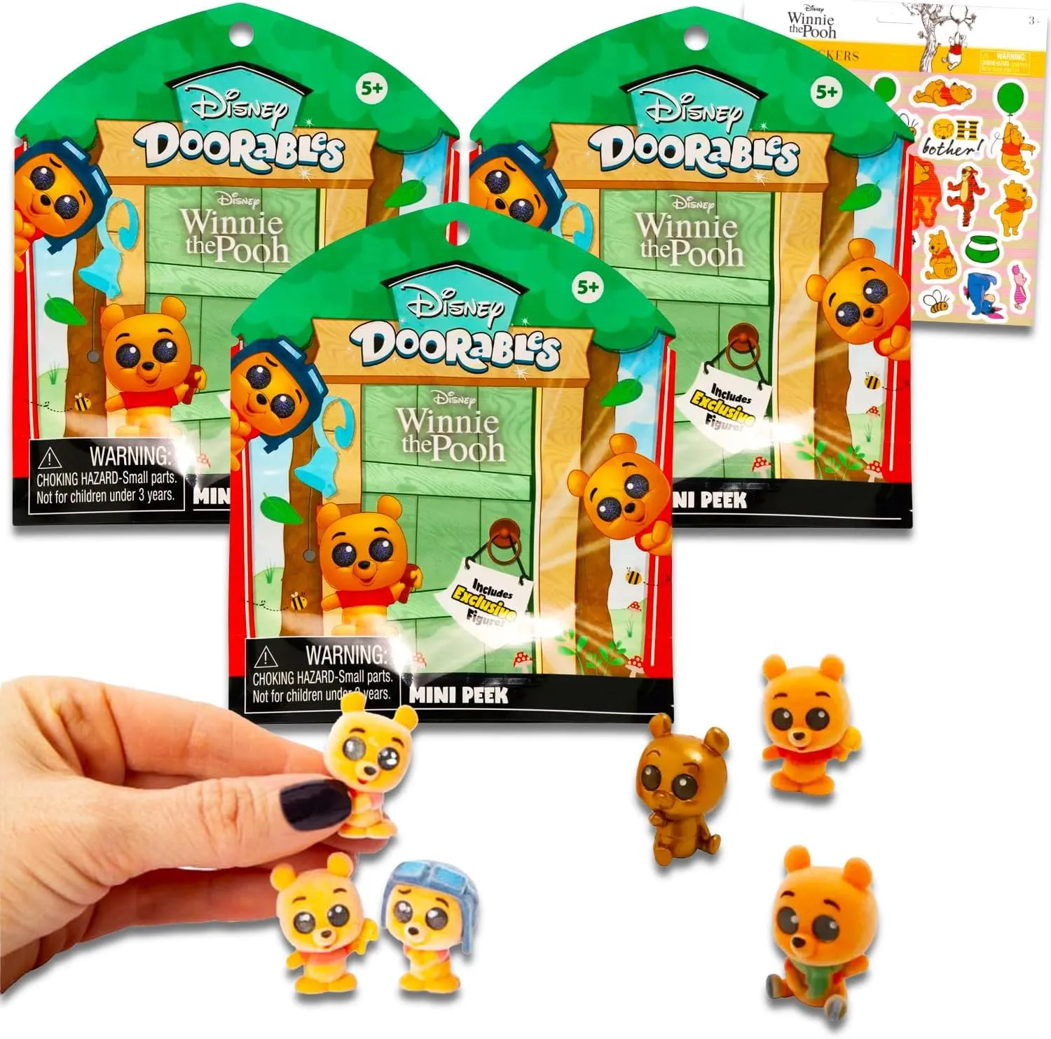 Bundle with 3 Winnie The Pooh Doorables Mini Figures for Kids, Adults Plus Stickers | Winnie The Pooh Doorables Figurines Mini Peek directive categorize Babylonian locate refiner Winnie The Pooh Doorables Blind Bags - 