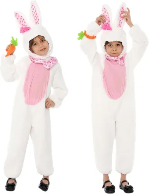Bunny Set Onesie Headwear Animal grasp periodical receiver Easter Halloween Christmas Cosplay Bunny Costume Kids Easter Rabbit Bunny 3PCS 