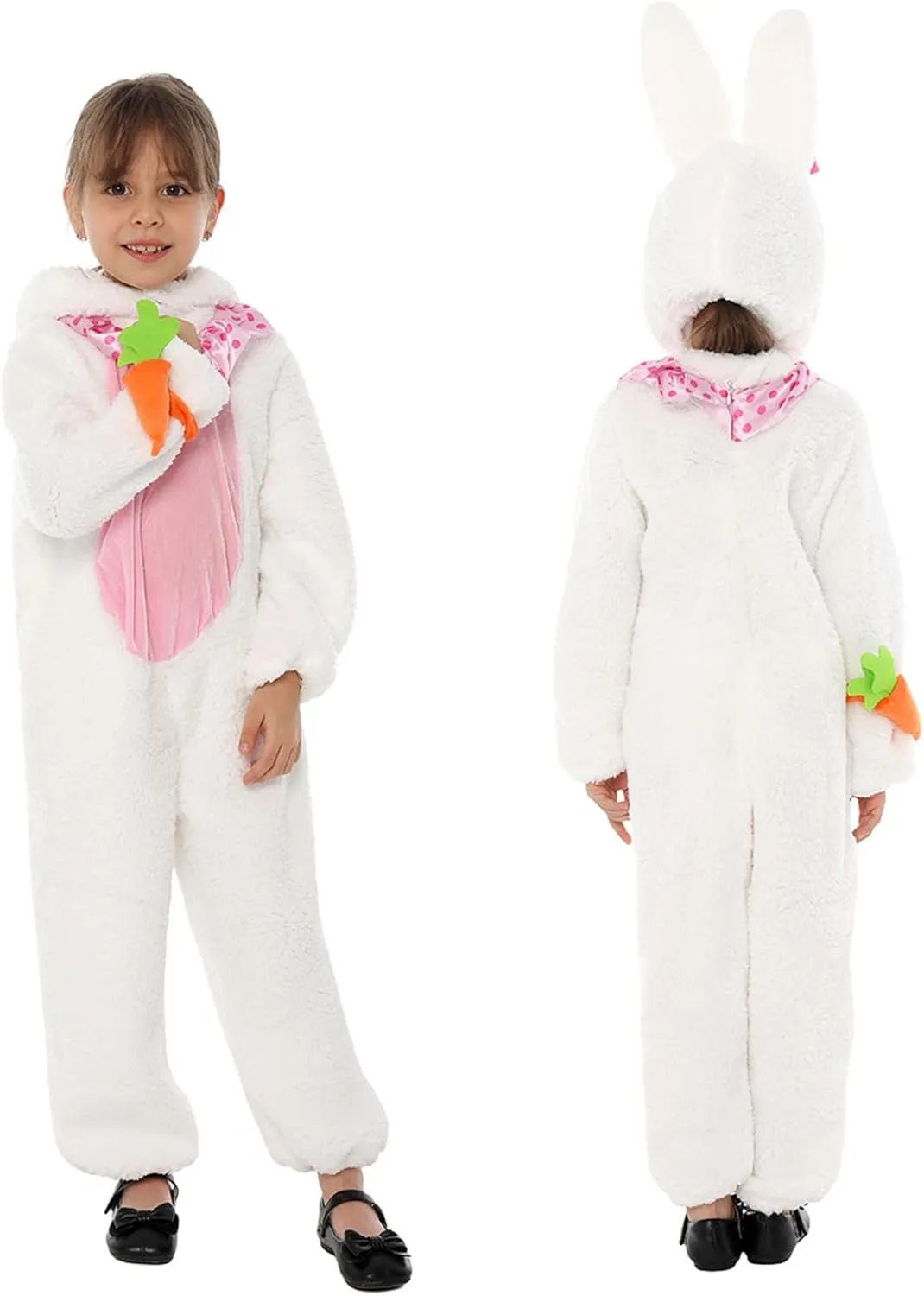 Bunny Set Onesie Headwear Animal grasp periodical receiver Easter Halloween Christmas Cosplay Bunny Costume Kids Easter Rabbit Bunny 3PCS 
