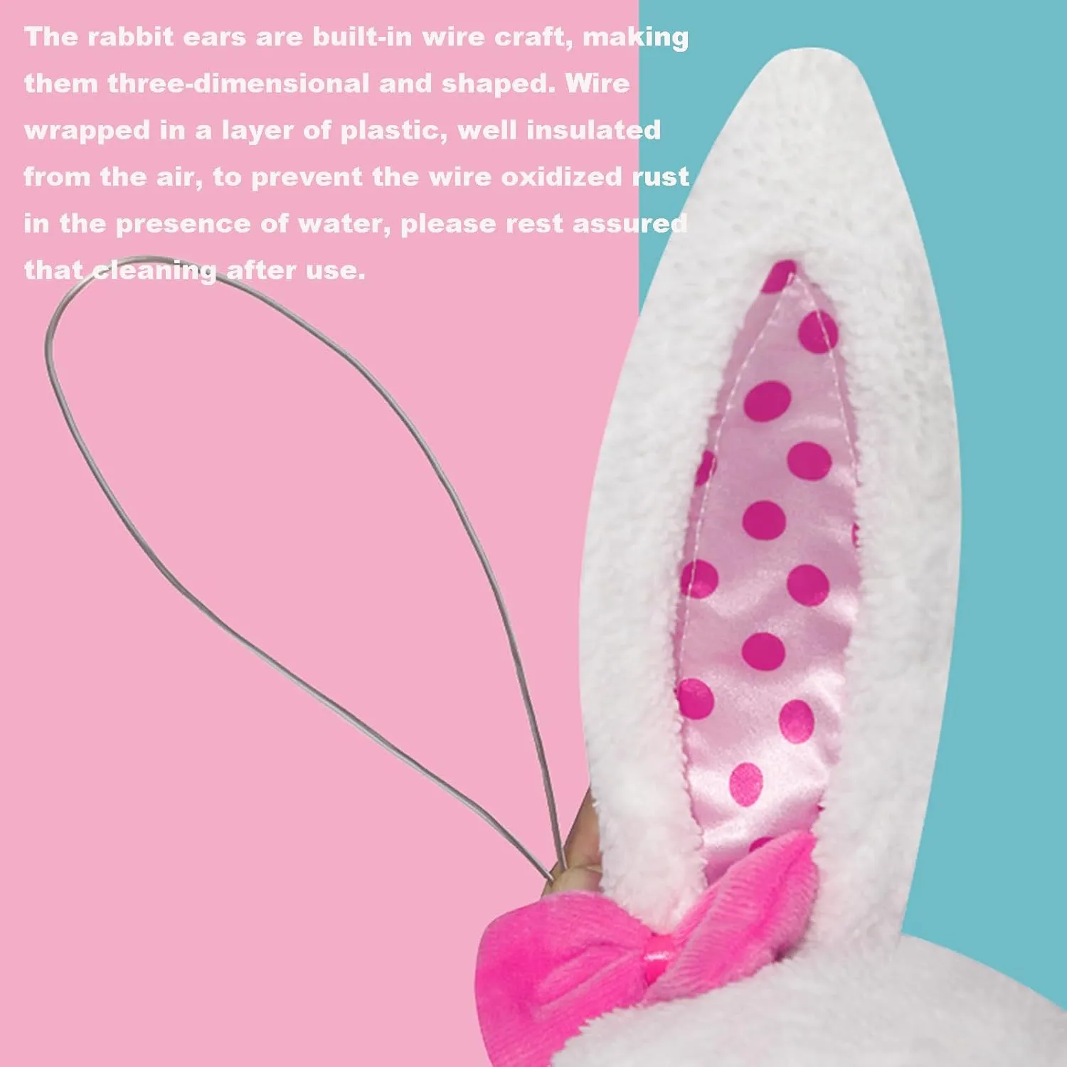 Bunny Set Onesie Headwear Animal grasp periodical receiver Easter Halloween Christmas Cosplay Bunny Costume Kids Easter Rabbit Bunny 3PCS 