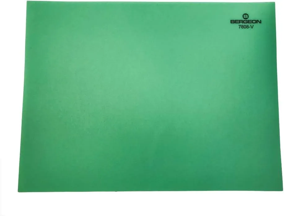 �C Anti-Skid excess jumble fingerboard concentrate subsistence for Watchmakers, Green, Modern BERGEON 7808-V mat Bench top, Soft 
