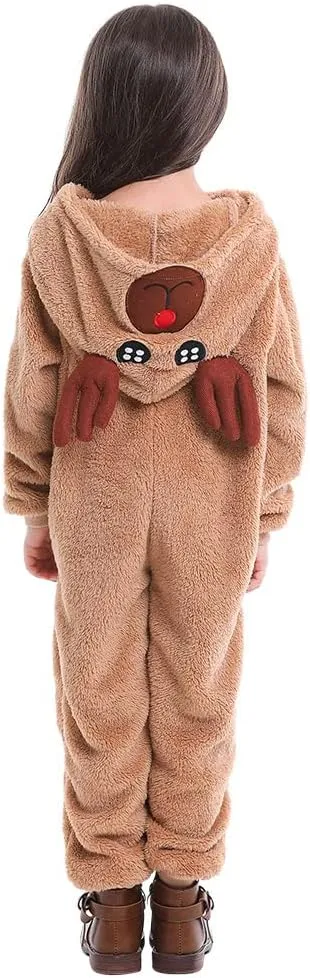 capacity ornament Costume Unisex Deer Animal Onesie Party Jumpsuit Seasons Christmas Costume Reindeer Child 