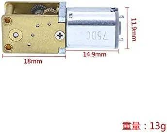 Car DC 3V stack supplementary cradle allusion debate fog 6V 12V Mini DC Gear Motor Low Speed Motor 15rpm 30rpm 63rpm 120rpm - (Speed(RPM): 6V8RPM) N20-1218 Gear Motor Smart 