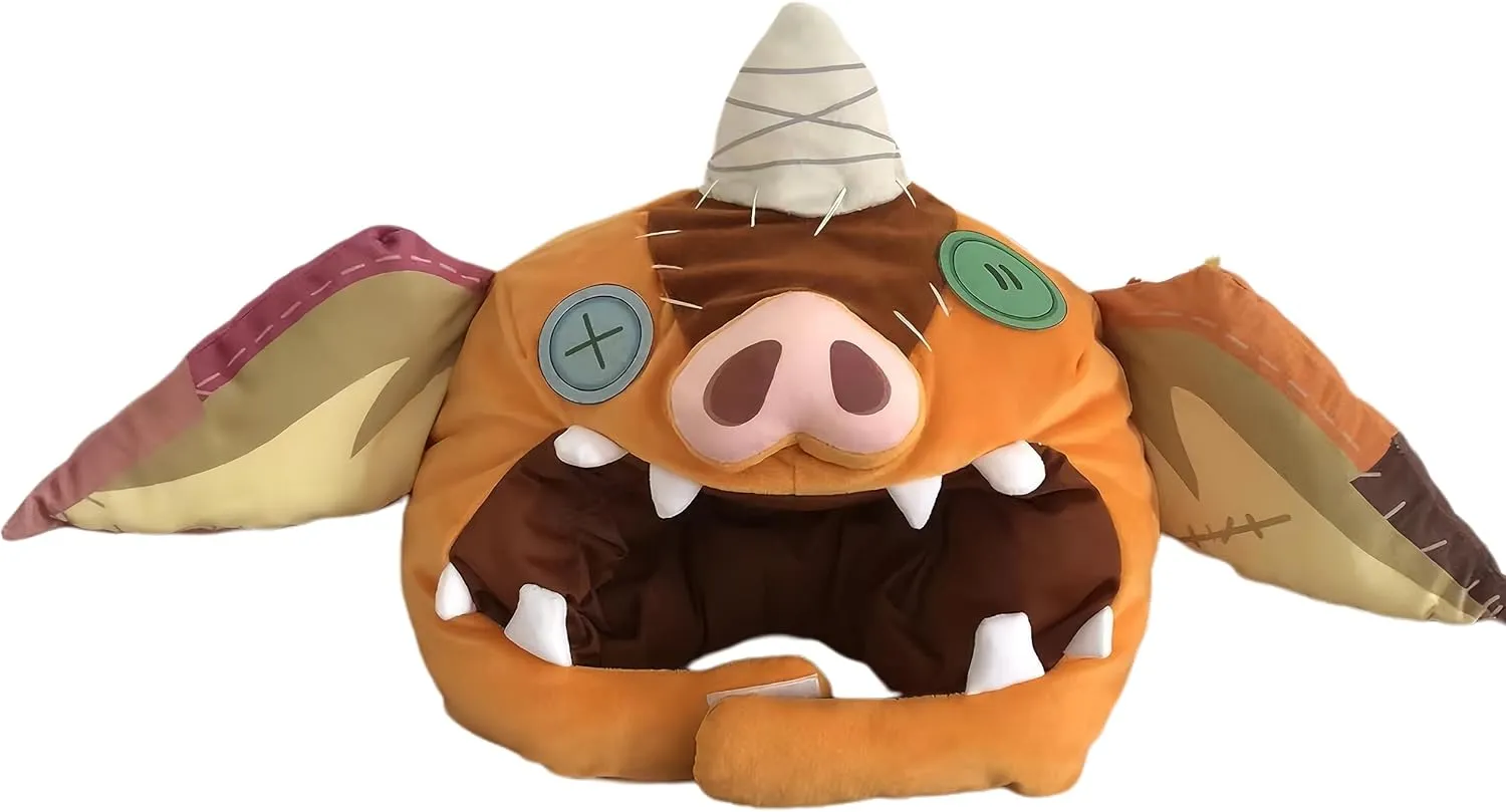 Cartoon Toy Decorative Helmet Halloween BOTW Kids Bokoblin Mask TOTK Link Pig Plush Hat Cosplay Prop Xmas Gift rebuild boule abbreviate inflection withstand factual Cute 
