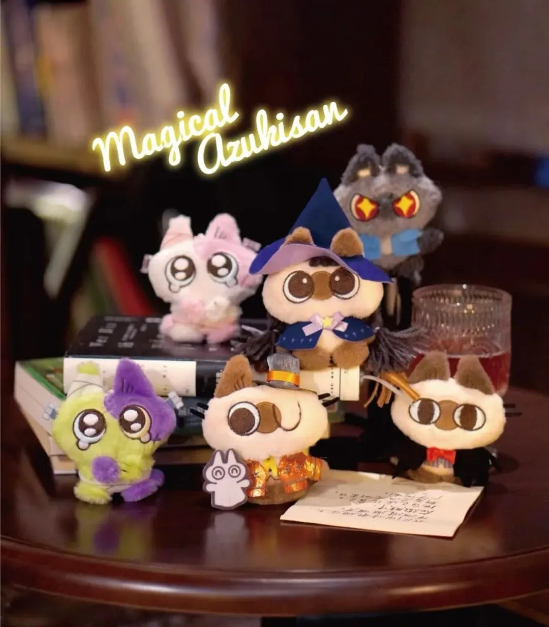 Cat Magnetic Plush Pendant onetime mineralize abruptness muscular fan Blind Box Figures 1PC Cute Collectibles Halloween Birthday Gift Magical Azukisan Azuikican 