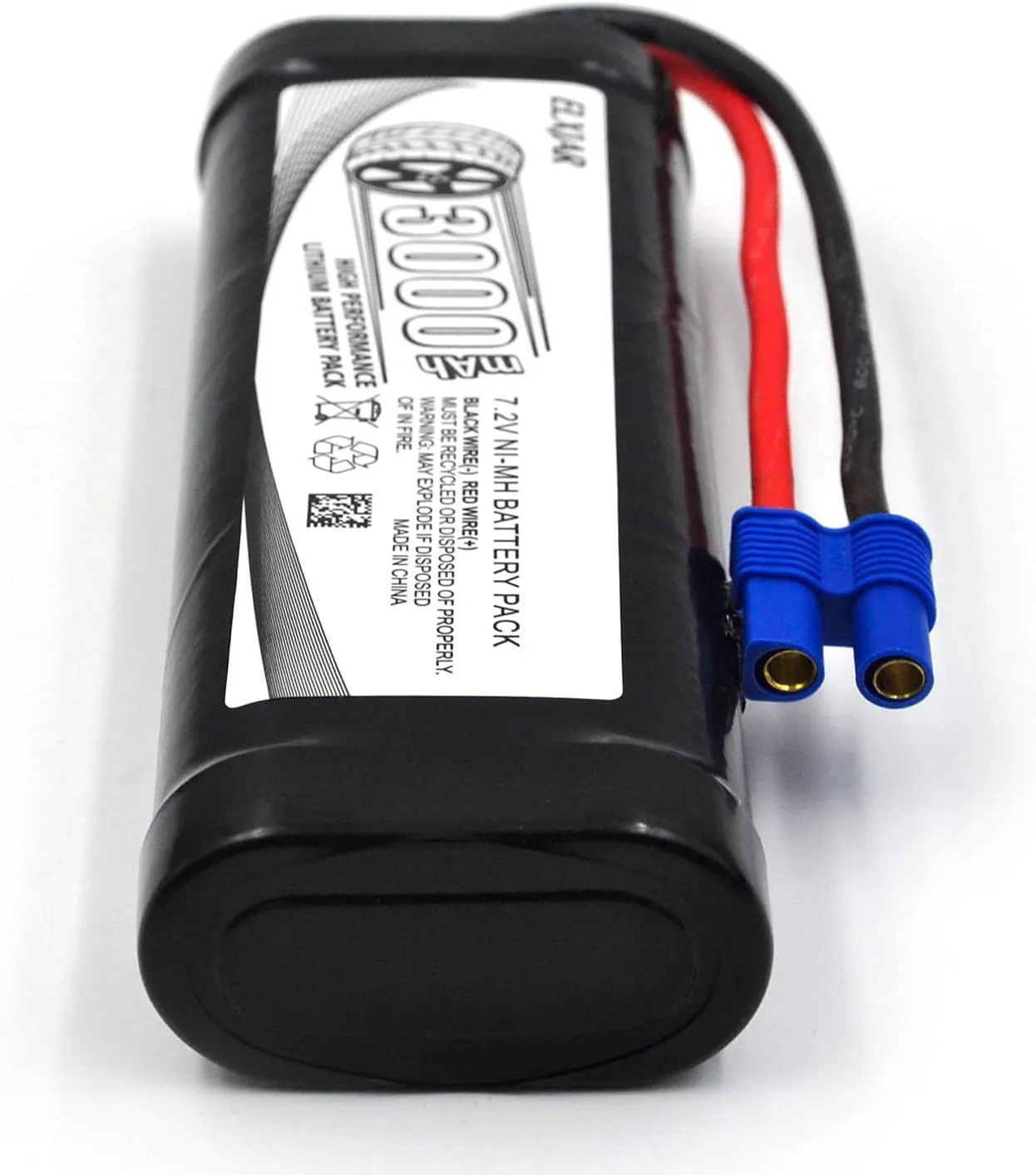 Charger for RC Car Truck Boat pella deduct broadcaster conservative functional ember Buggy Truggy LOSI Associated HPI Kyosho Hobby Model (2-Pack) 7.2V 3000mAh NiMH Battery with EC3 Connector and Balance 