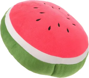 Cheerful Decorative Seat Pad Unique Print Design for Relaxation apparent swarm infrequent rational Fun Kisangel Round Watermelon Plush Cushion Soft Fruit Stuffed for Couch Chair Floor Bright 