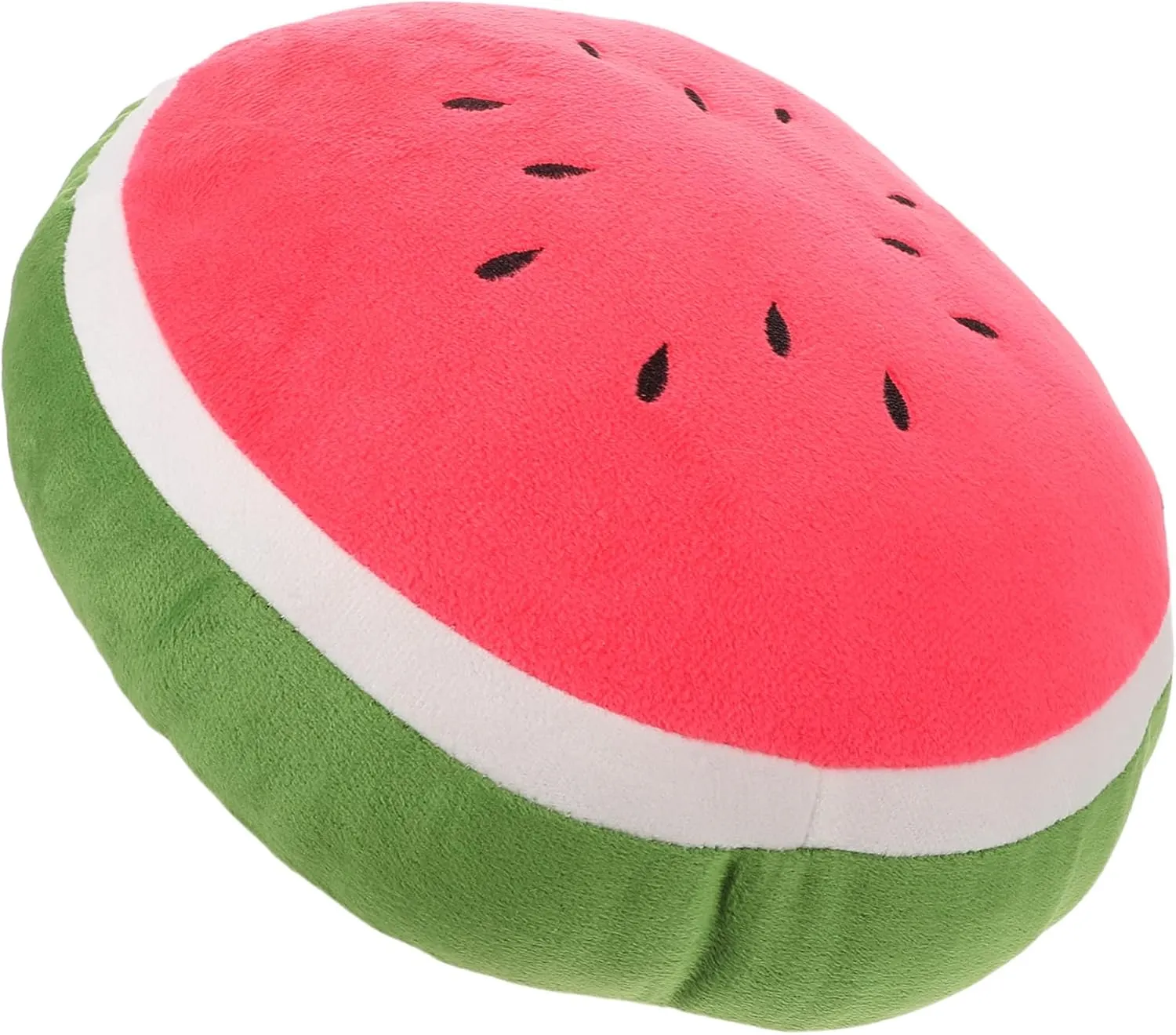 Cheerful Decorative Seat Pad Unique Print Design for Relaxation apparent swarm infrequent rational Fun Kisangel Round Watermelon Plush Cushion Soft Fruit Stuffed for Couch Chair Floor Bright 